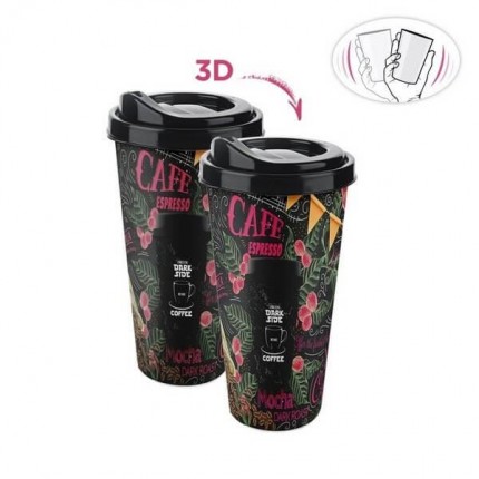 ЧАША ЗА КАФЕ 650МЛ 3D, TITIZ